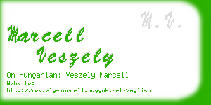 marcell veszely business card